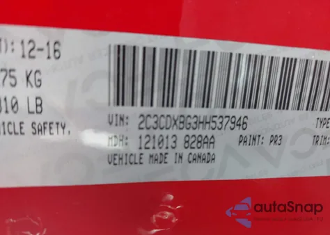 2017 Dodge Charger Se Rwd from USA, damaged, VIN 2C3CDXBG3HH537946